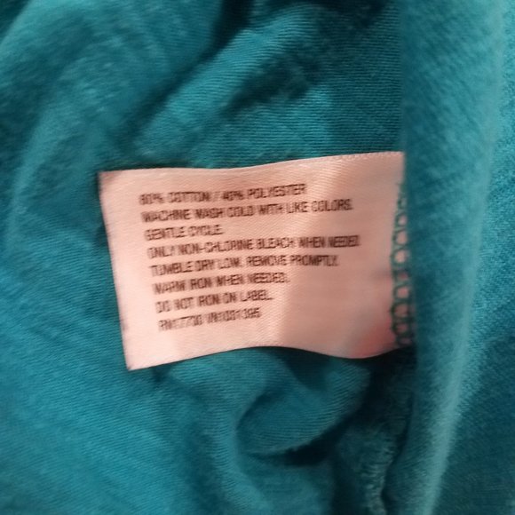 3/$15 Mossimo Turquoise Tee M - Picture 6 of 8